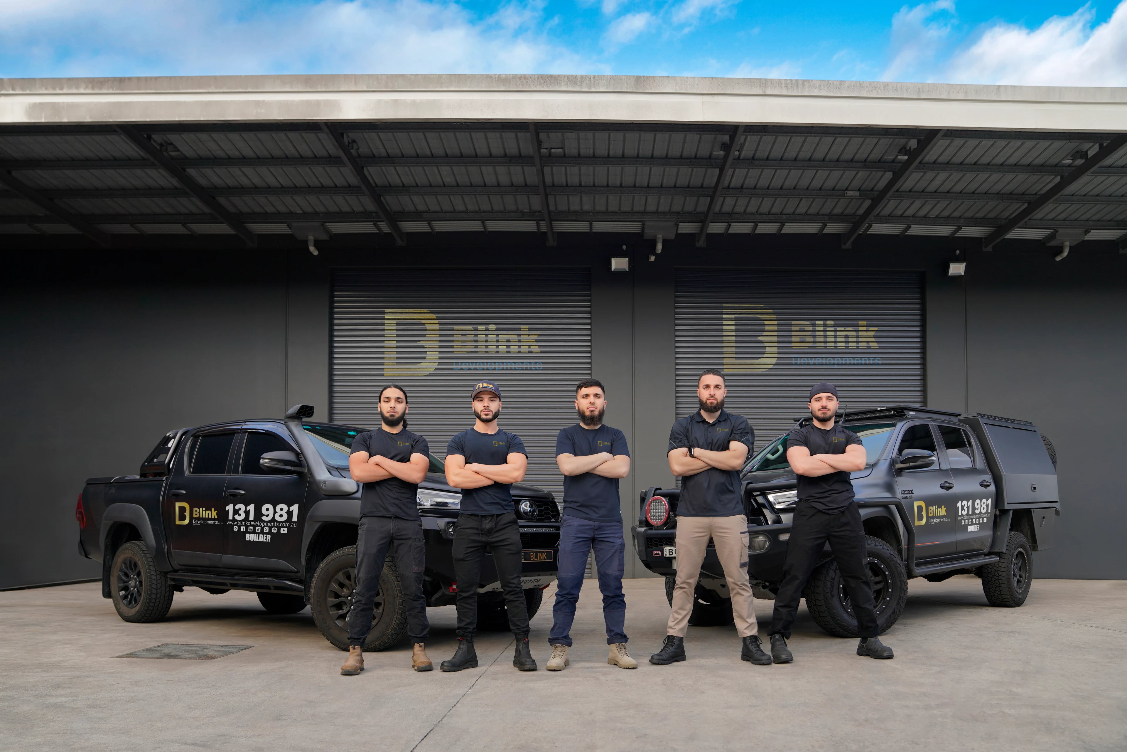 The Bathroom Renovation Willoughby team with their work vehicles